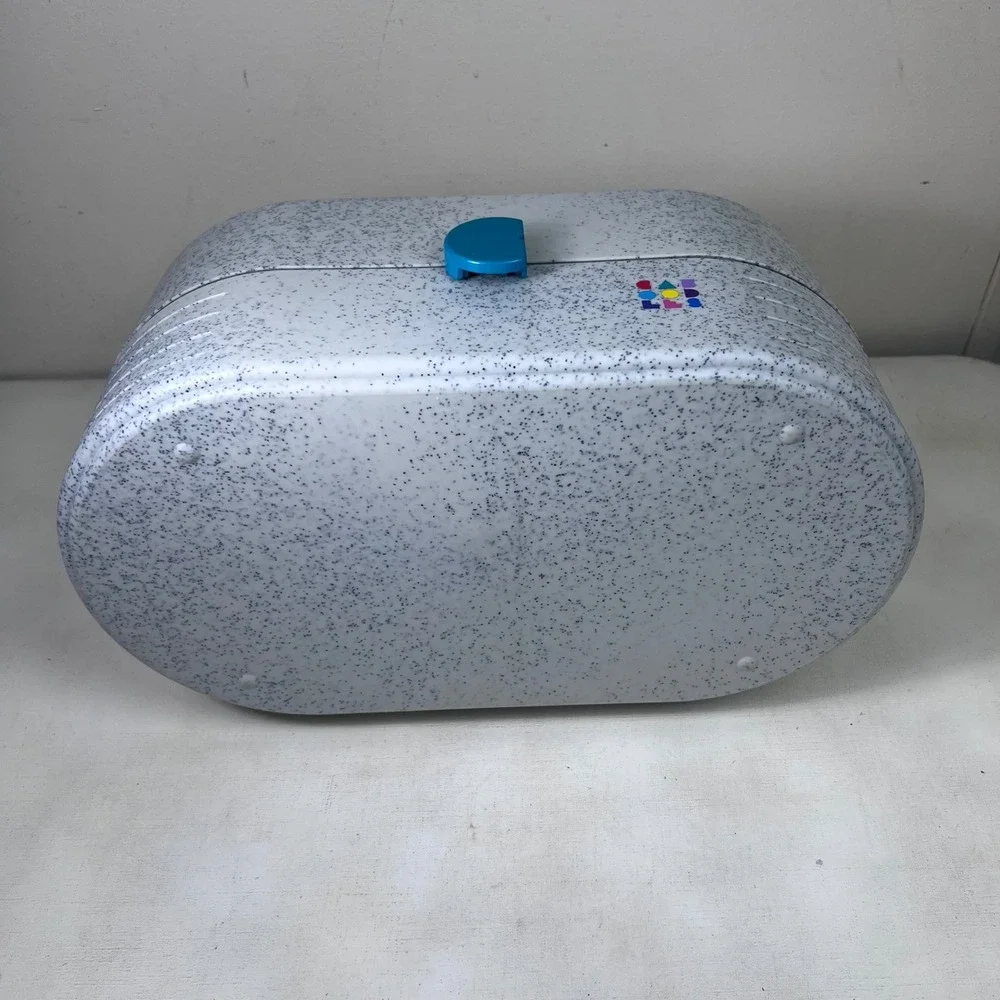 Vintage Caboodles 80s/90s Cosmetic Organizer Case Turquoise Accent Broken Mirror